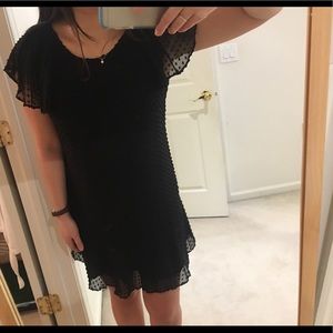 Jcrew Black Swiss dot dress